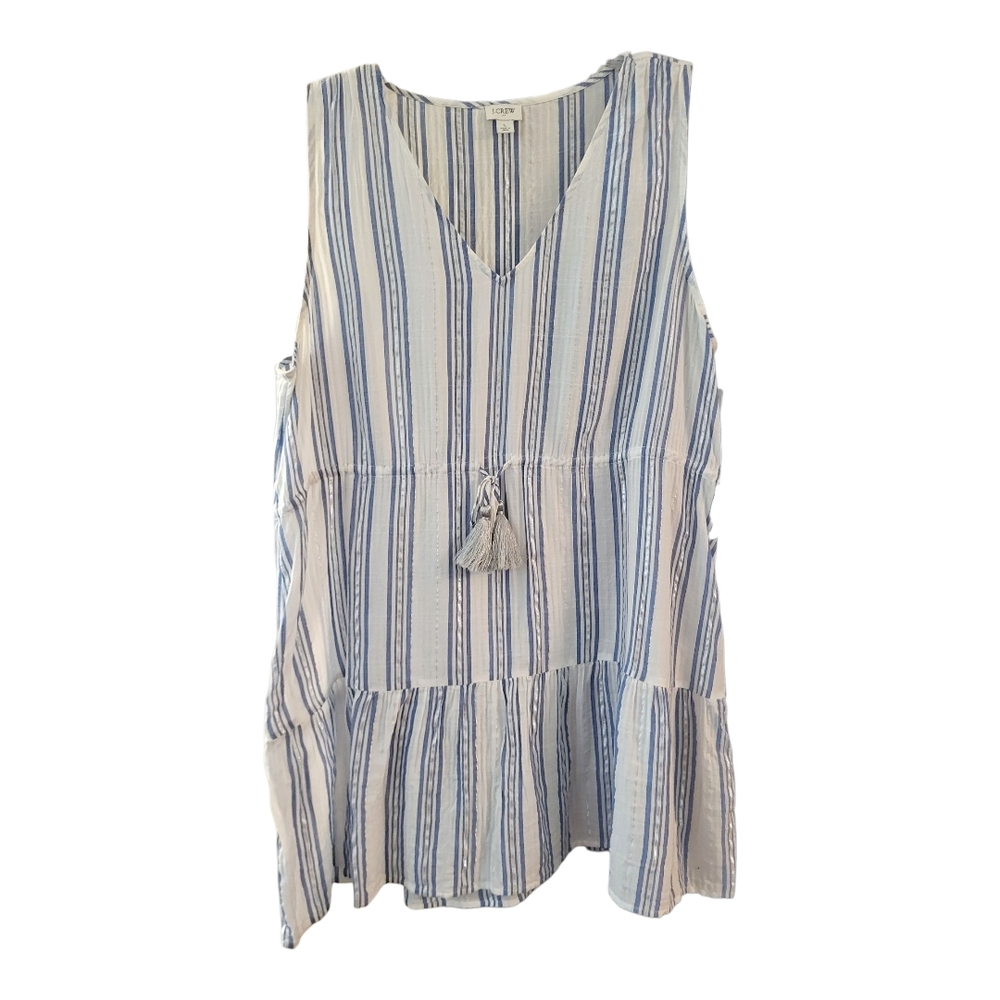 J. Crew Shimmer Striped Beach Dress - Size L
